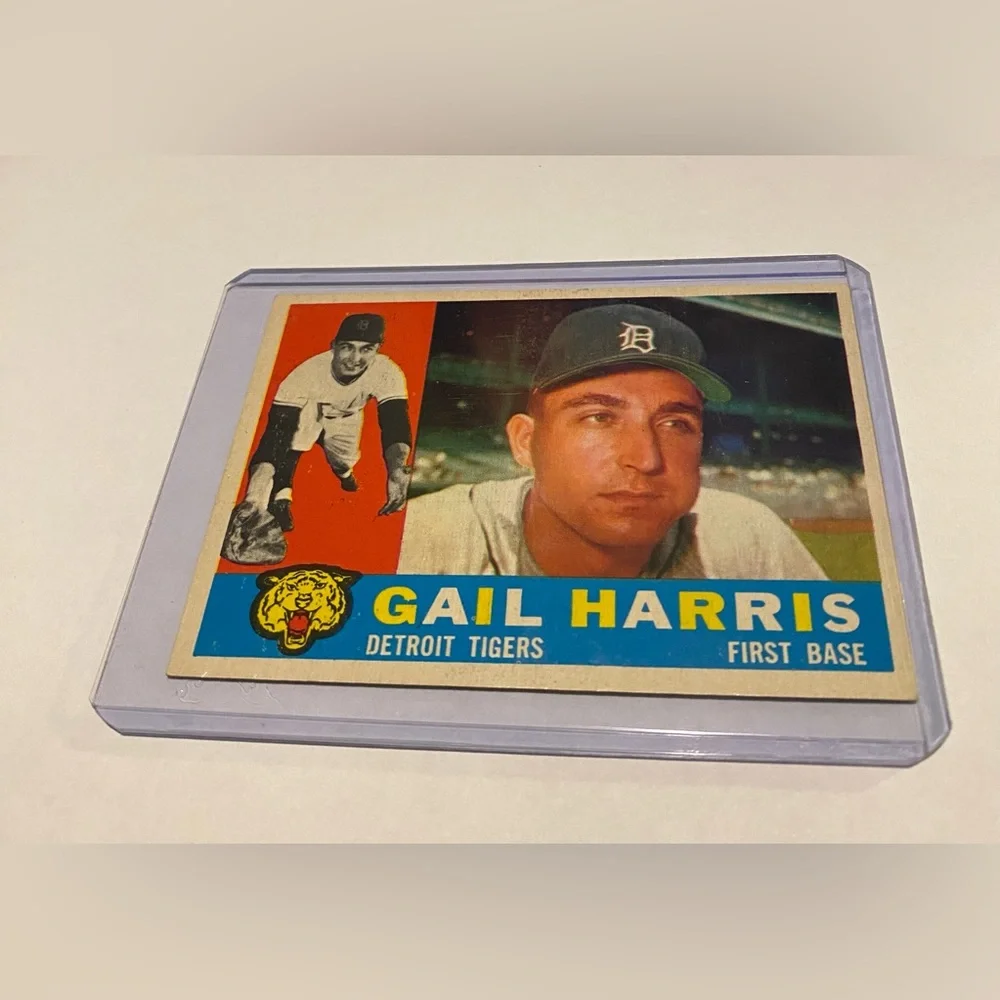 Gail Harris 1960 Topps Baseball Card # 152 Detroit Tigers Vintage Collectible